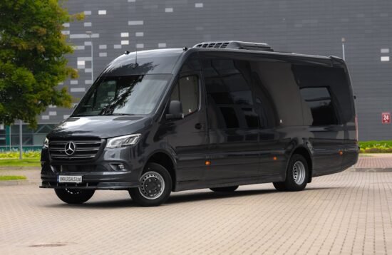 Mercedes-Benz passenger minivan for private transfer and day tour from Riga to Sigulda