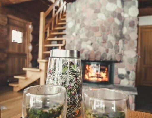 pilskalni-log-house-holiday-home Pilskalni traditional log house by a private pond in Sigulda countryside